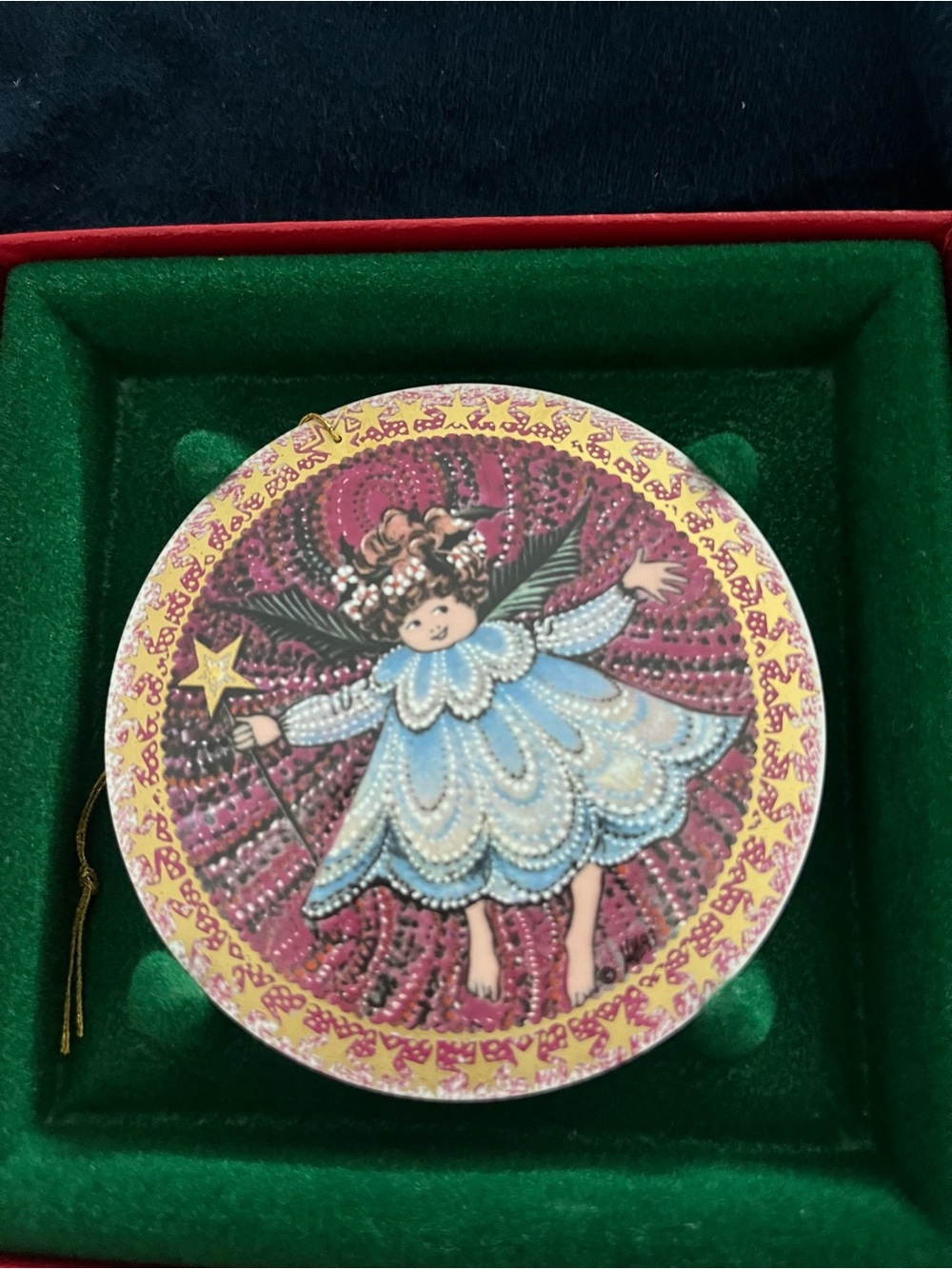 P Buckley Moss Angel Girl Ornament Angel Trilogy Series - 2
